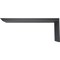 Ekena Millwork Hidden Support Steel Heavy Duty Bracket w/ Back Plate, Powder Coated Black 2 1/2"W x 10"D x 4"H BKTM02X10X04HBPBL - alternate 8